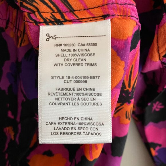 Equipment Long-Sleeve Floral Shirt/Blouse - Picture 2 of 9